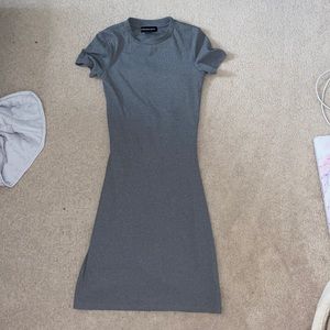 Grey fitted dress